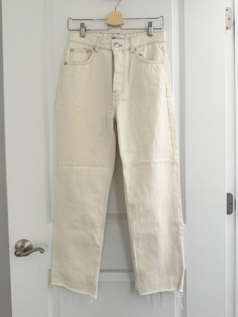 ZARA High Waisted Wide Leg Pants – Neutral – Size US 6 – NWOT